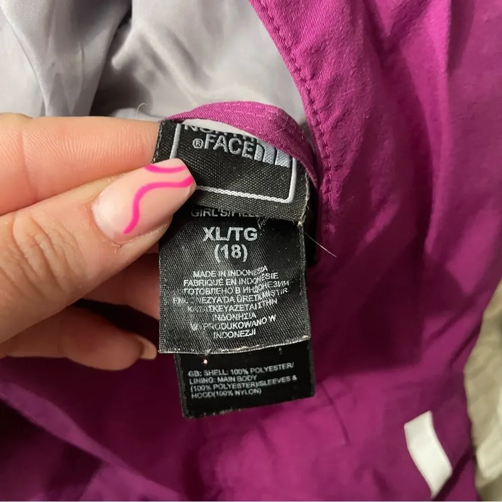 The North Face Purple Hyvent Soft Shell Weather Resistant Jacket